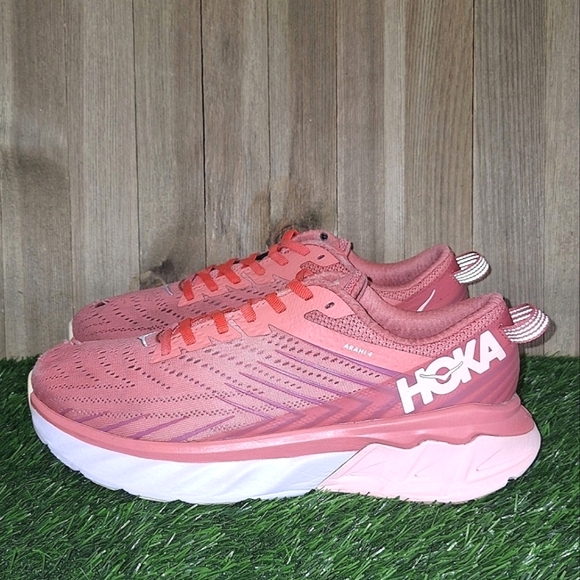 HOKA ONE ARAHI 4 "LANTANA / HEATHER ROSE" Women's Size 7 - Picture 7 of 14